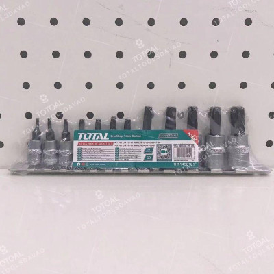 BỘ 12 ĐẦU TUÝP LỤC GIÁC BÔNG SAO TOTAL THT1438121 - HÀNG CHÍNH HÃNG