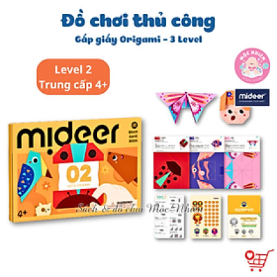 Đồ Chơi Gấp Giấy Thủ Công Origami Mideer - Cho Bé Từ 3 Tuổi Luyện Tay Khéo Léo