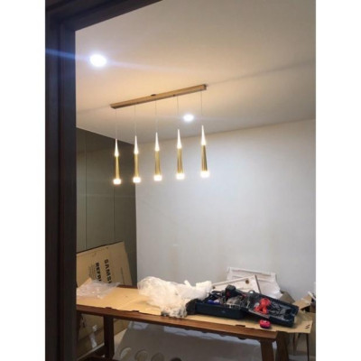 Bộ 5 đèn thả phong thái hiện đại, đèn thả trần, đèn thả bàn ăn, đèn trang trí, đèn decor DT