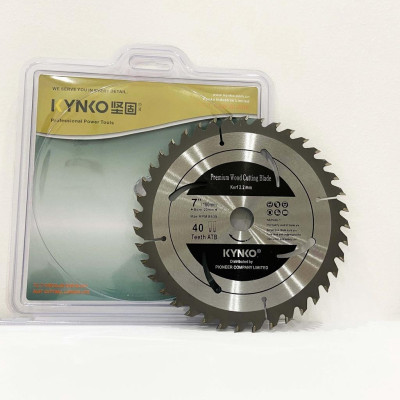 LƯỠI CƯA GỖ TCT 40 RĂNG đường kính phi Ø 180mm KYNKO WGZ180040P20
