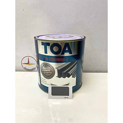 Sơn sắt mạ kẽm Toa 2 trong 1 màu xám đậm 192 _ 800G