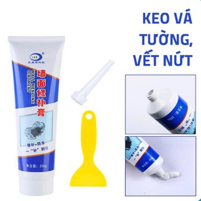 Combo 2 Lọ Keo Vá Tường Chống Thấm 250gr – Trám Vết Nứt, Chống Mốc Hiệu Quả