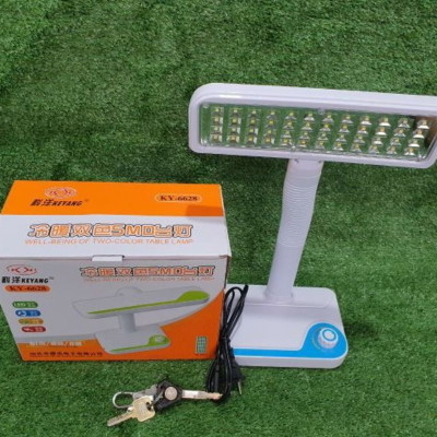 Đèn Bàn 48 LED Pin Sạc KY-6628 ( 2 Chế độ, Trắng - Vàng ) - Có Thể Điều Chỉnh Độ Sáng Thích Hợp