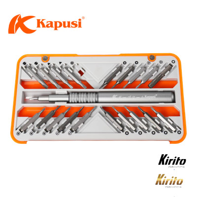 Bộ Tua Vít Đa Năng Hàng chính hãng Kapusi Nhật Bản 26 chi tiết sửa điện thoại, laptop
