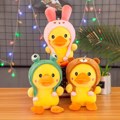 Gấu bông vịt baby cosplay thỏ hồng, ếch, gấu nâu siêu mềm dễ thương (25cm) vải miniso 4 chiều cao cấp êm ái an toàn cho trẻ
