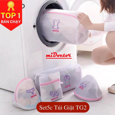Combo 5 chiếc túi giặt TG2 đồ lót giúp bảo vệ quần áo miDoctor