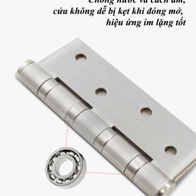 Bản Lề Lá Âm Dương KUNBE Chất Liệu Inox Dày Dặn Phù Hợp Với Mọi Loại Cửa Nhôm Gỗ