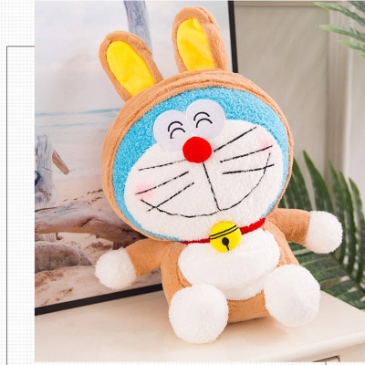 Gấu bông Doremon (Doraemon) cosplay thỏ nâu siêu cute (30cm--->50cm) vải lông mềm mại, êm ái hàng xịn chất lượng cao, an toàn cho trẻ