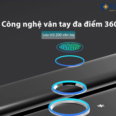 Khóa thông minh cho cửa kính Kitos KT-GL80