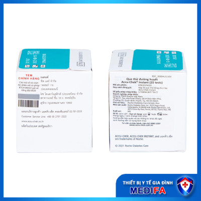 Hộp 50 Que Thử Đường Huyết ACCU-CHEK Instant