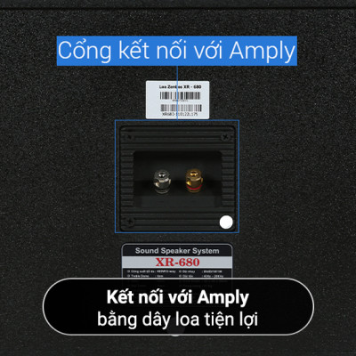 Loa Karaoke gia đình Zenbos XR-680 400W/Loa Bass 25 cm, 3 đường tiếng(Hàng Chính Hãng)