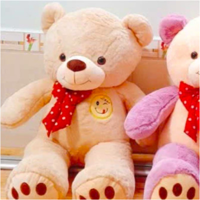 Thú nhồi bông teddy đeo nơ mặt cười đáng yêu - Size từ 85 đến 1m1 - Quà tặng gấu bông teddy êm mịn cho bé.
