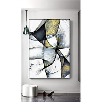 Tranh treo tường | Tranh trừu tượng Nordic Modern Minimalist gold lines Abstract painting printable