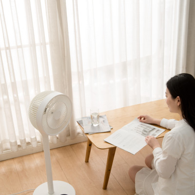 Hàng Chính Hãng Quạt cây điều khiển từ xa, gấp gon, công nghệ mới từ Nhật Bản, thương hiệu Iris Ohyama, LTD-22T