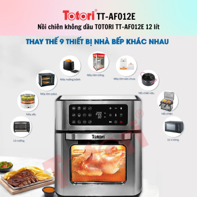 Nồi chiên không dầu TOTORI TT-AFO12E / TT-AFO12M 12 lít - Hàng Chính Hãng - Bảo Hành 12 Tháng