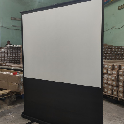 Màn chiếu để sàn tiện lợi di động Apollo kích thước 50 inch, 60 inch, 80 inch, 90 inch- Hàng nhập khẩu