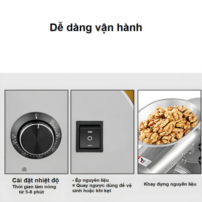 Máy ép dầu Nóng và Lạnh, dùng trong gia đình hoặc nhà hàng. Thương hiệu Anh Quốc AOSIDA cao cấp WF-J118. Hàng chính hãng