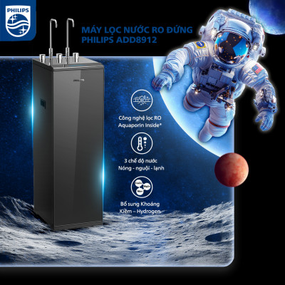 Máy lọc nước RO Aquaporin @Inside Philips Hydrogen 10 lõi lọc ADD8912 Nóng-Lạnh-Thường  HÀNG CHÍNH HÃNG