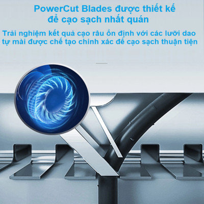 Máy cạo râu khô và ướt cao cấp, thương hiệu Hà Lan Philips S3206/09 Series 3000 - Chức năng: Cạo râu, tỉa tóc mai, ria mép - HÀNG NHẬP KHẨU