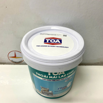 Sơn nước Toa thoải mái lau chùi siêu bóng màu trắng _1L