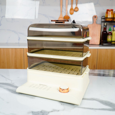 Nồi Hấp Điện Đa Năng 3 Tầng Dung Tích 15L Lorente LT-7273 - Màu Ngẫu Nhiên - Hàng Chính Hãng