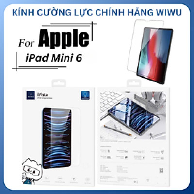 Kính Cường Lực Dành Cho iPad Mini 6/Mini 7 iVista – Chống Vỡ, Chống Trầy Xước - Hàng Chính Hãng 