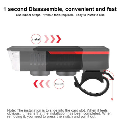 Năng Lượng Mặt Trời Đa Năng Đèn Xe Đạp Có Thể Sạc Qua USB Đèn Pha Xe Đạp Đèn Led Chống Nước Đèn Xe Đạp 3 Chế Độ LED Mountain Đèn Trước Xe Đạp Với 5 Chế Độ 120dB Còi Xe Đạp - Hàng Chính Hãng dododios