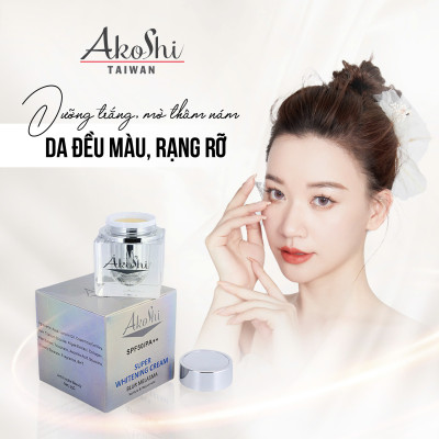KEM AKOSHI DƯỠNG TRẮNG LÀM MỜ NÁM, TÀN NHANG VÀ NGĂN NGỪA LÃO HÓA