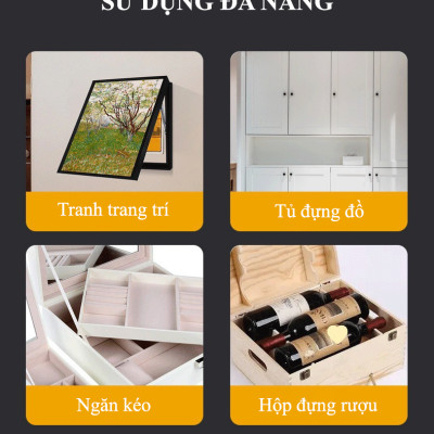 COMBO Bản Lề Lá Inox KUNBE Đa Dạng Kích Thước Phù Hợp Với Nhiều Loại Cửa Tủ, Cánh Gỗ, Đồ Nội Thất