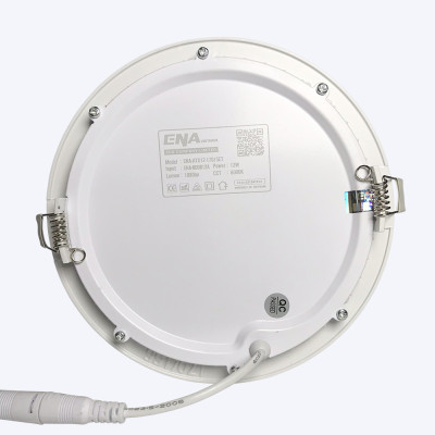 Đèn âm trần siêu mỏng tròn 12w ENA 