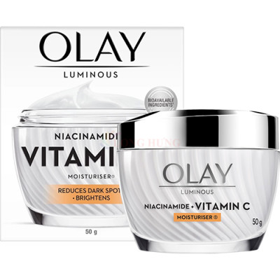 Kem dưỡng trắng da Olay Luminous Moisturiser Niacinamide + Vitamin C (50g) - Hàng chính hãng