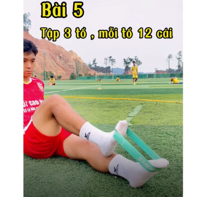 Bộ 5 Dây kháng lực bóng đá tập lực sút dododios tập lực sút cổ chân, cơ chân, đùi mông - Chính Hãng