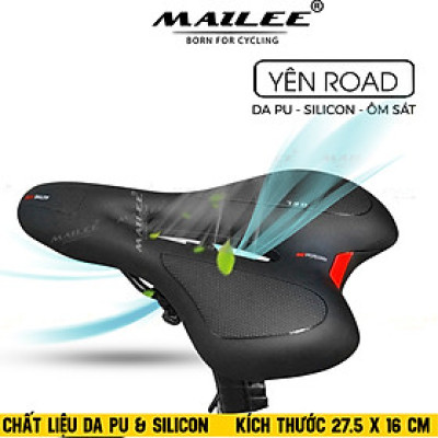 Đệm Yên Xe Đạp GEL ACTIV-66 kích thước 27.5x16cm Chất Liệu Da PU và Đệm Silicon Mềm Mại, Thoáng Khí Cho Xe Đạp Road, Xe đạp Touring - Mai Lee
