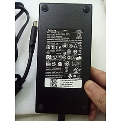 Adapter sạc laptop Dell 180w (19.5v-9,23A) Slim, kim to 7.4mm x 5.0mm dùng cho laptop Dell Alienware M14X, M15x, M17x, M17x R3, Dell Precision M4600, M4700, M6300, M6400, XPS L702X - Hàng chính hãng