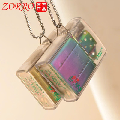 Vỏ Hộp Quẹt, Bật lửa Zorro Cao Cấp Phong Cánh Trẻ Trung Vỏ Trong Suốt, Có Dây Đeo