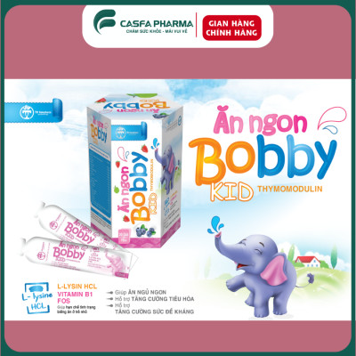 Siro ăn ngon cho bé BOBBYKID TW Hanopharco,hỗ trợ tăng đề kháng (20 gói*10ml)
