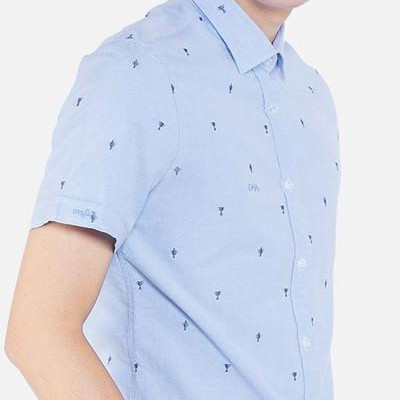 Áo Sơ Mi Nam Cộc Tay Aligro ALGS-C42 - Xanh Da Trời