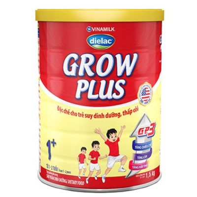 HỘP SỮA BỘT VINAMILK DIELAC GROW PLUS 1+ 1.5KG (CHO TRẺ TỪ 1 - 2 TUỔI)