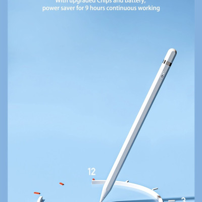 Bút cảm ứng Wiwu Pencil L Dành cho Ipad làm bằng hợp kim nhôm, thiết kế từ tính bảo vệ bút khỏi bị lăn và rơi - Hàng chính hãng