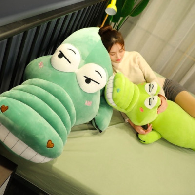 Thú nhồi bông cá sấu mắt lồi khổng lồ - Size từ 1m đến 1m6 - Quà tặng gấu bông cá sấu dễ thương.