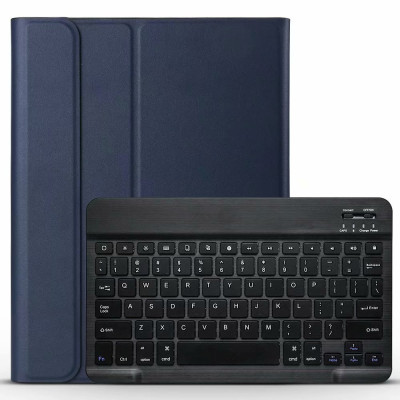 Bao da kèm bàn phím dành cho Samsung Galaxy Tab A7 Lite SM-T225, Tab A7 SM-T505, Tab A8 T295 2019 Bluetooth Keyboard Case có khay để bút chống sốc cao cấp - Hàng chính hãng.