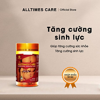 Thực phẩm bảo vệ sức khỏe hỗ trợ tăng cường sinh lực nam giới ALLTIMES CARE KANGAROO 6000mg PLUS - Hộp 100 viên