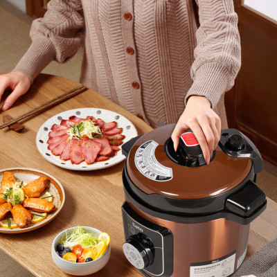 Nồi áp suất đa năng SatoAlpha 6AS039 6.0L - Lòng nồi bằng hợp kim nhôm chống dính cao cấp, an toàn sức khỏe. Bảng điều khiển Tiếng Việt dễ hiểu khi dùng với van xả áp, van khóa hiện đại - Miễn phí vận chuyển toàn quốc - Hàng chính hãng