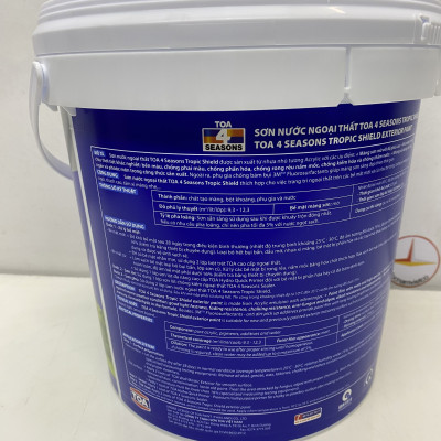 Sơn nước Toa 4 Seasons Tropic shield ngoại thất màu xanh 7506 _ 5L