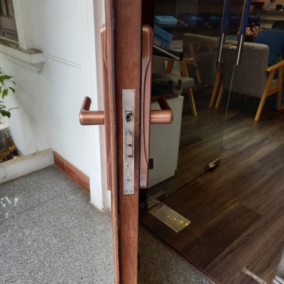 Khóa Vân Tay Kaimi BTM101 Màu Viền Đồng - Hàng Chính Hãng