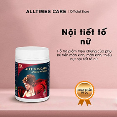 Thực phẩm bảo vệ sức khỏe hỗ trợ cải thiện nội tiết tố nữ ALLTIMES CARE ANGEL WOMEN - Hộp 60 viên