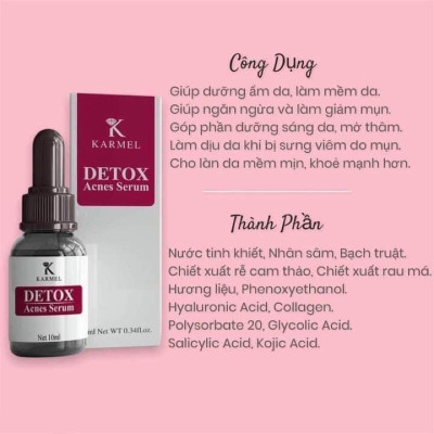 Serum Karmel Detox Acnes Kamel 10ml - Ngừa Mụn Hiệu Quả Cao ( mẫu mới )