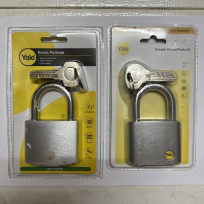 Ổ khóa Yale Y120D/60/135/1 thân đồng bọc crom rộng 60mm 5 Chìa vi tính - MSOFT