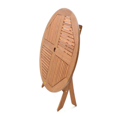 Bộ Bàn Punai 4 Ghế Xếp Sumur IBIE NS4002B (100 x 100 x 72 cm) - Nâu