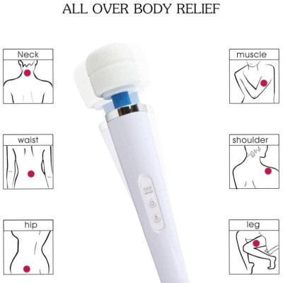 Máy Mát Xa HV280 Không Dây Pin Sạc 100% Seal Chính Hãng, Máy Massage HV280 Maggic Wand 10 Kiểu Tốc Độ Mạnh Mẽ Bản Nâng Cấp